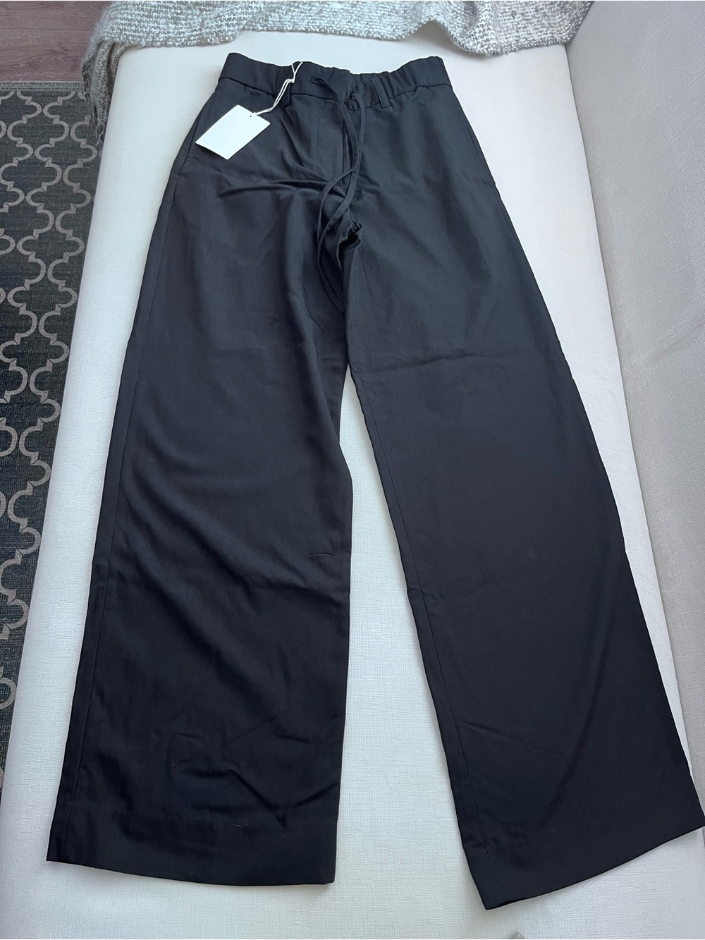 COS Women’s Black High Rise Wide Leg Pants